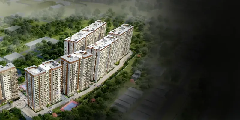 Sumadhura Solace, twin-lake elevation